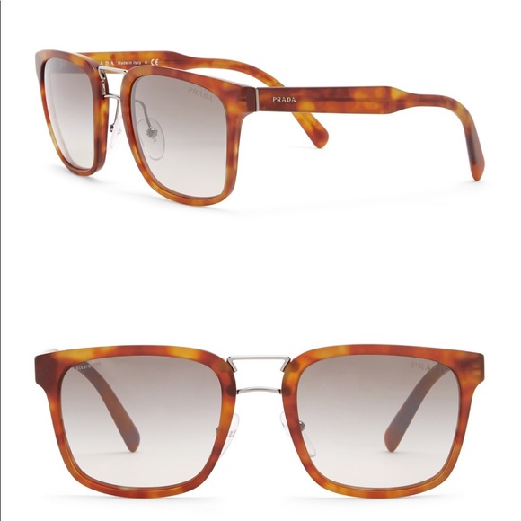 Prada Accessories - PRADA 53mm havana sunglasses